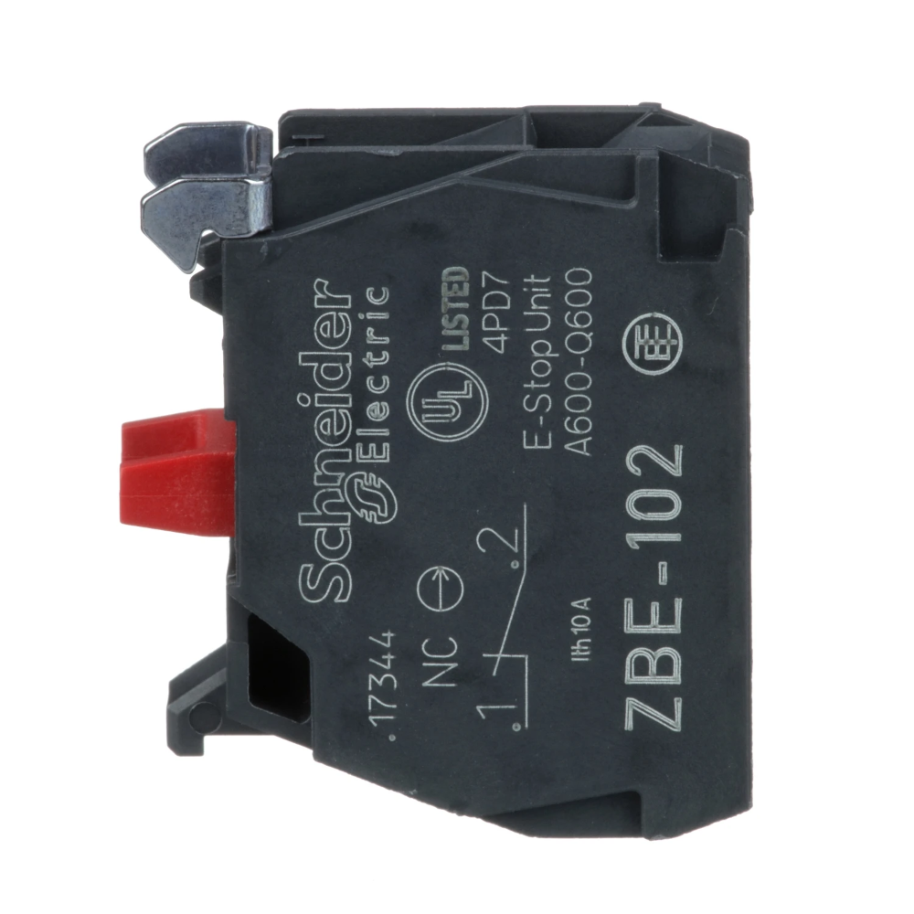 Miniatuur van Schneider Electric Harmony XB4 contactelement voor kop Ø22mm 1NC (ZBE102)