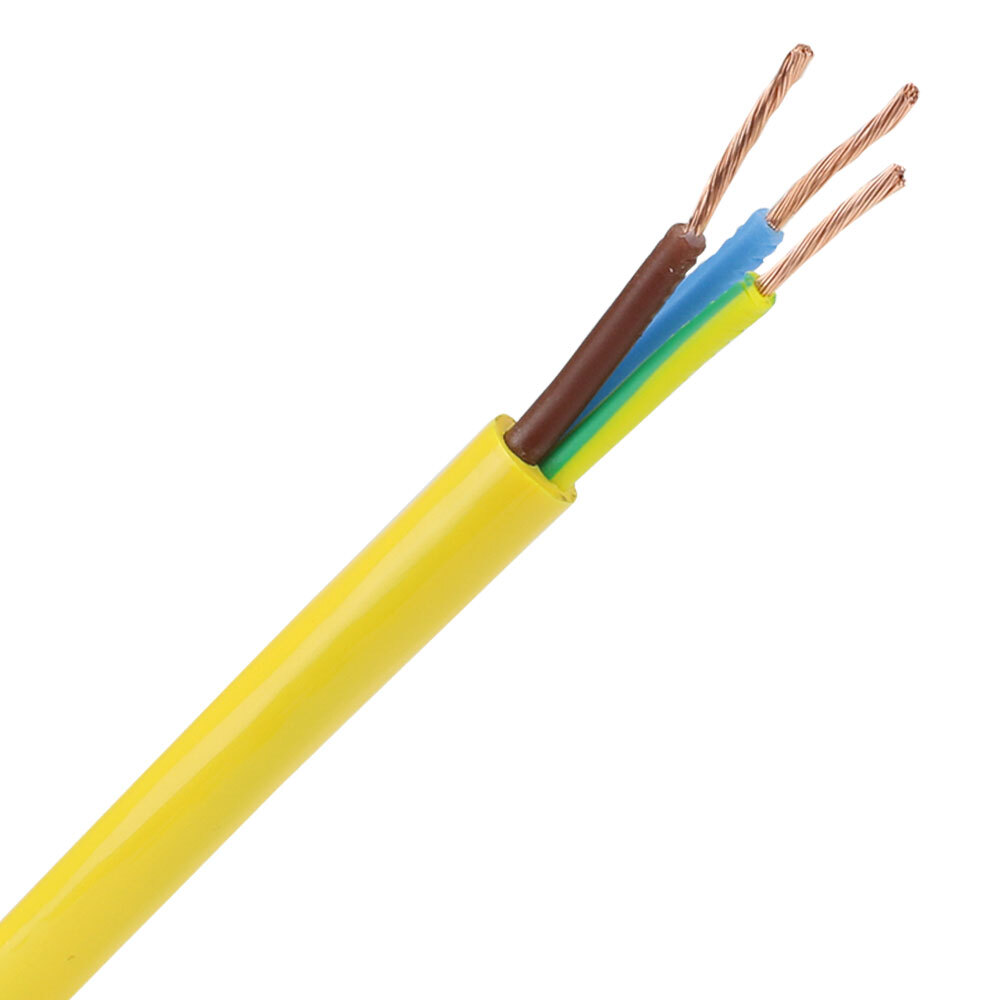 Miniatuur van Dynamic pur kabel H07BQ-F 3x2.5mm2 geel per haspel 500 meter