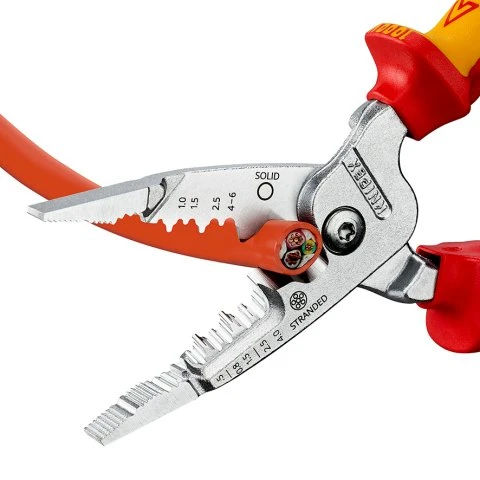 KNIPEX multifunctionele 6 in 1 combinatietang elektro 200mm zonder vergrendelingshendel VDE (1376200ME)