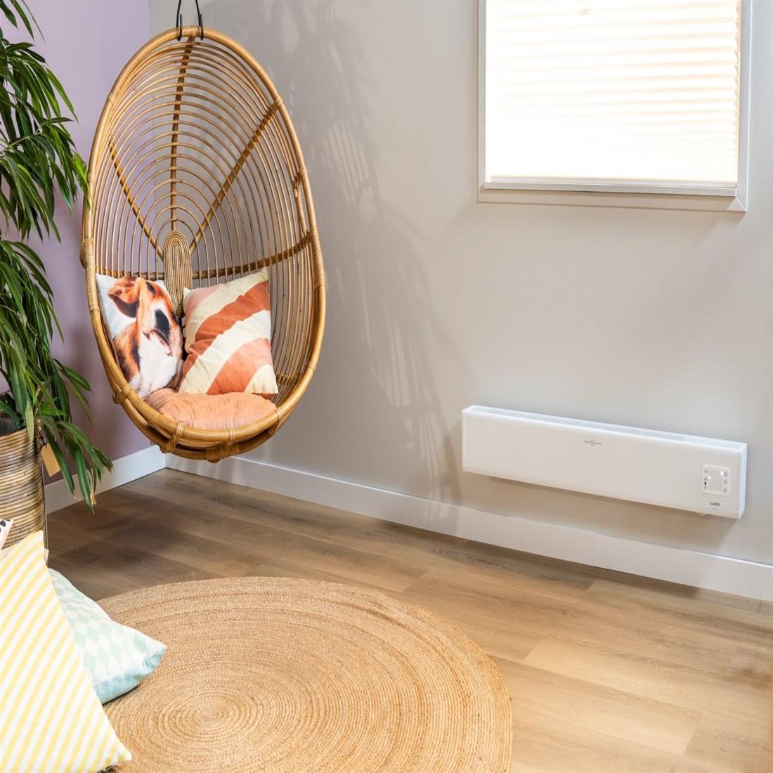 Eurom alutherm baseboard 2000W met WiFi en app (361032)