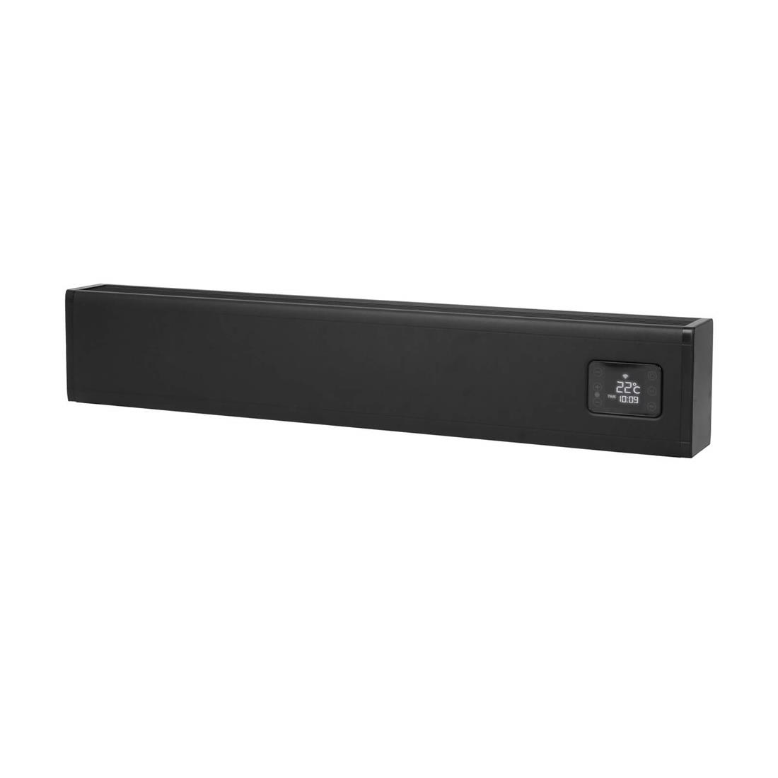 Miniatuur van Eurom alutherm baseboard 1500W met WiFi en app - zwart (361193)
