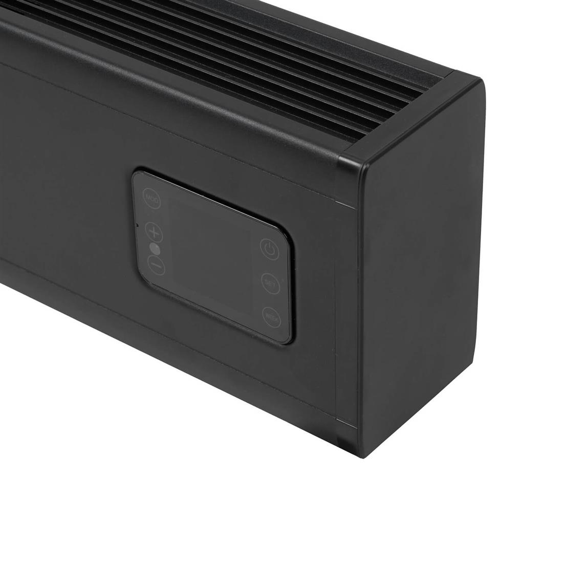 Miniatuur van Eurom alutherm baseboard 1500W met WiFi en app - zwart (361193)