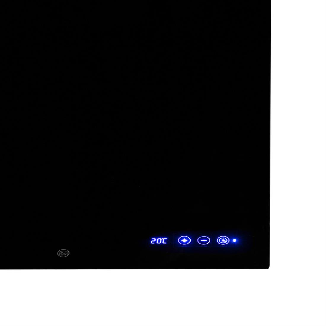 Eurom Sani 800 badkamer infrarood verwarming 800W met handdoekbeugels, WiFi en app - zwart (350395)