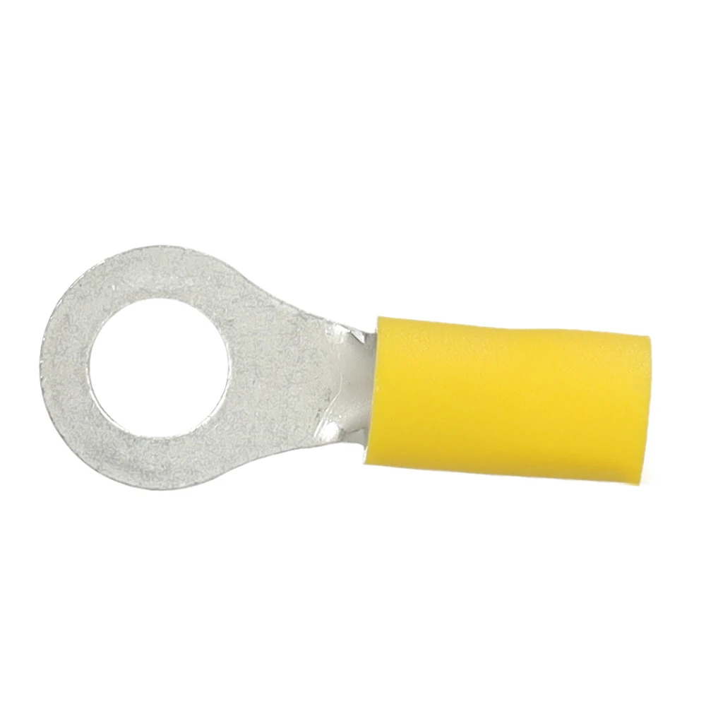 Cimco geïsoleerde ringkabelschoen recht geel 4-6mm2 - gat M8 per 100 stuks (180056)