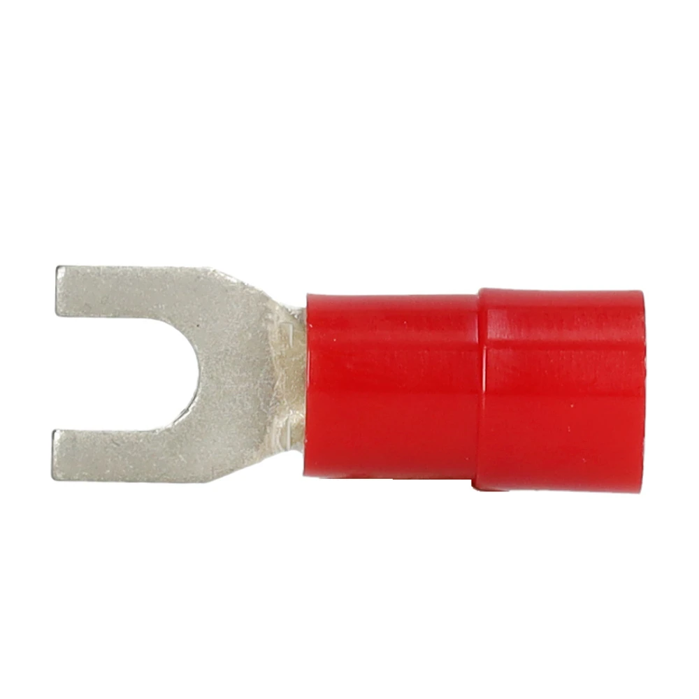 Miniatuur van Cimco geïsoleerde vorkkabelschoen recht rood 0,5-1,0mm2 - gat M5 per 100 stuks (180126)