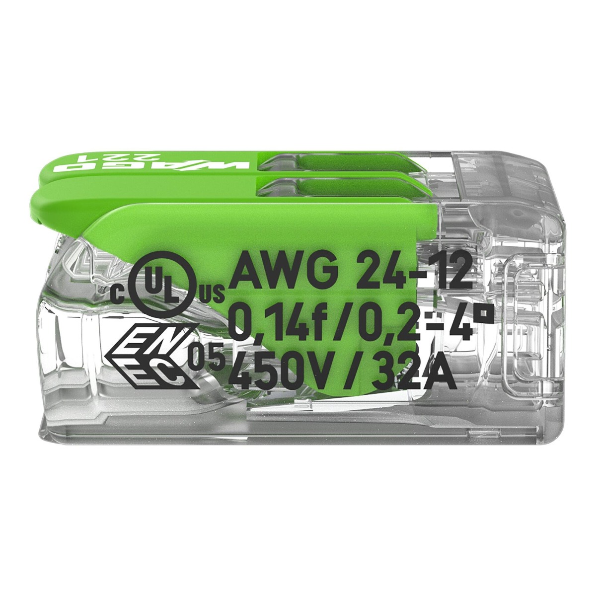 Miniatuur van Wago lasklem 2-voudig 4mm2 - per 100 stuks (221-422)