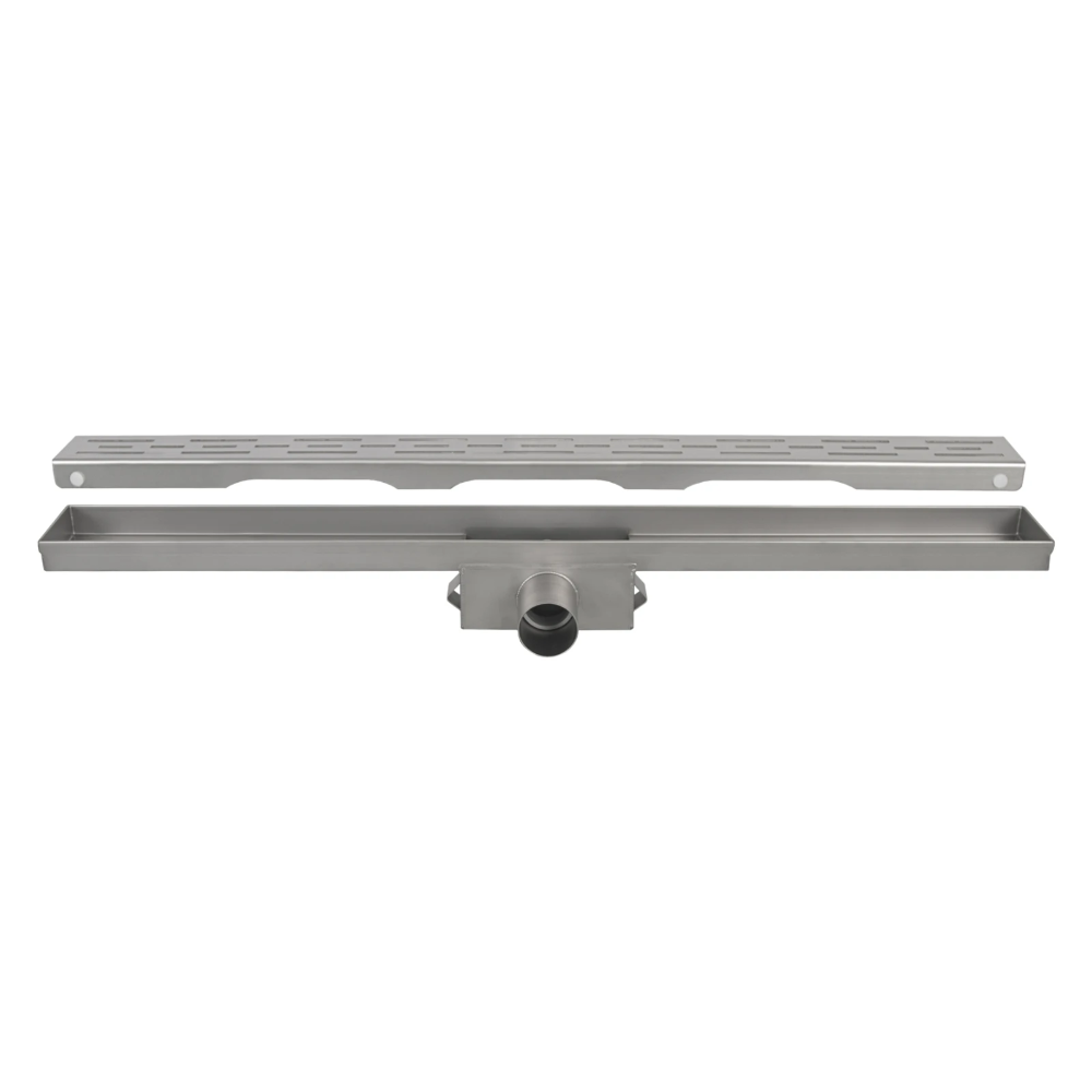 Miniatuur van Differnz douchegoot geborsteld RVS zonder flens 70x70x900mm - mat chroom (33.111.06)