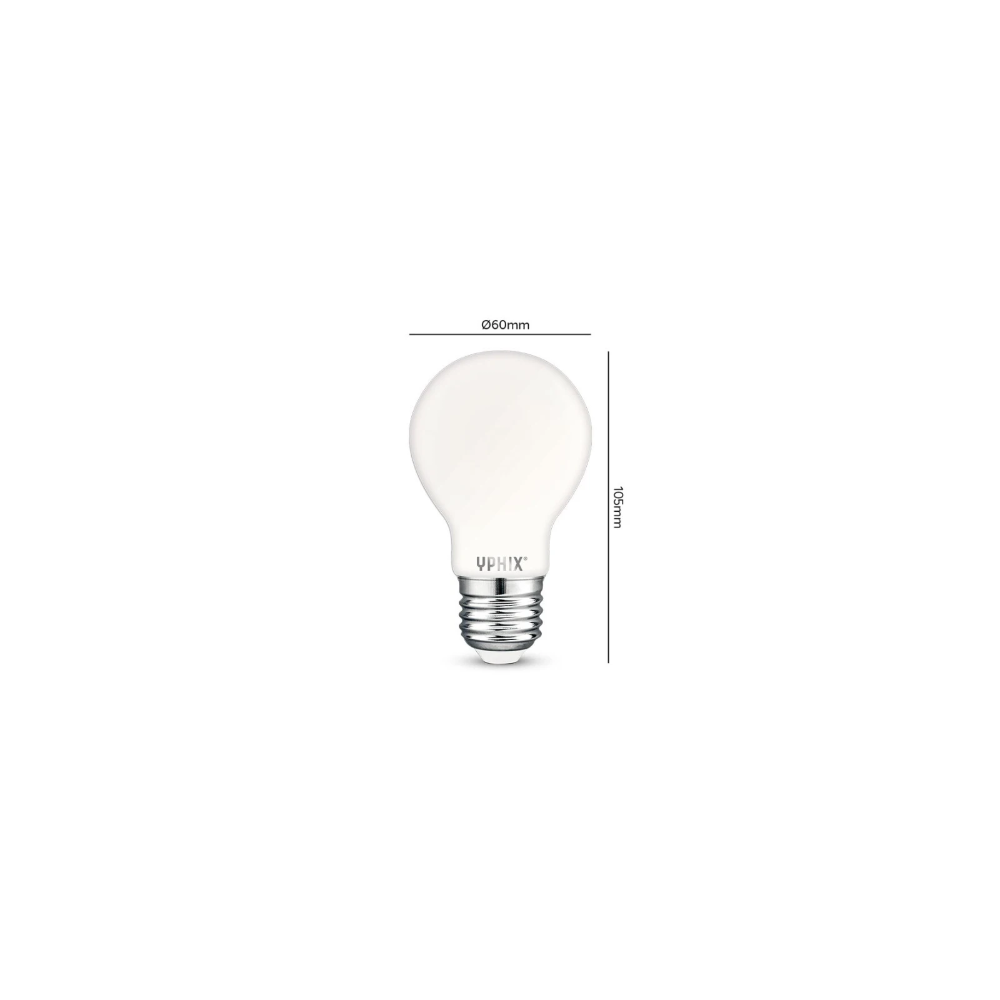 Miniatuur van Yphix LED lamp filament peer E27 4.5W 470lm warm wit 2700K (50510426)