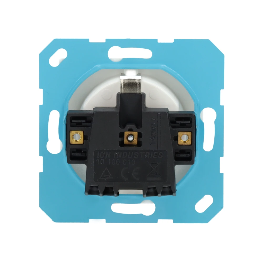 Miniatuur van ION industries stopcontact met randaarde - V1/J1 alpin wit mat (10.100.015)
