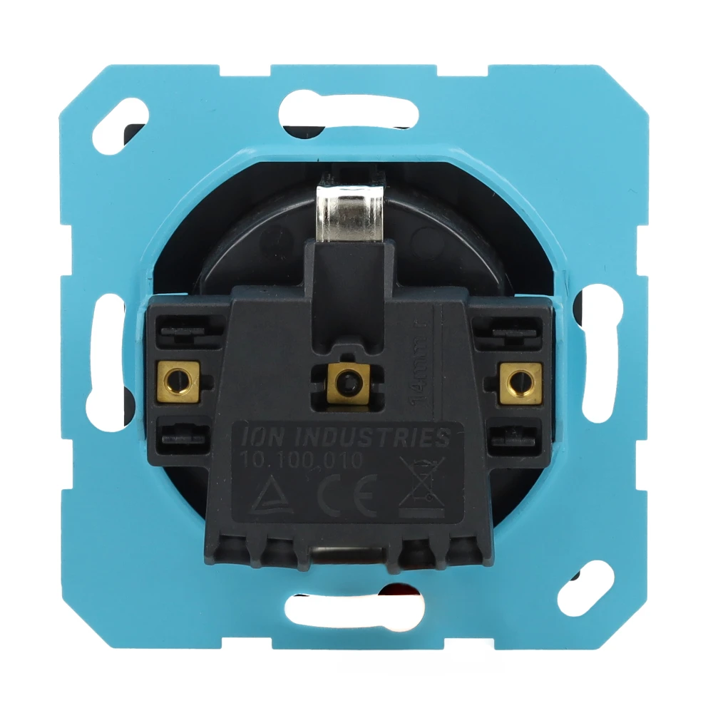 Miniatuur van ION industries stopcontact met randaarde - V1/J1 mat zwart (10.100.020)