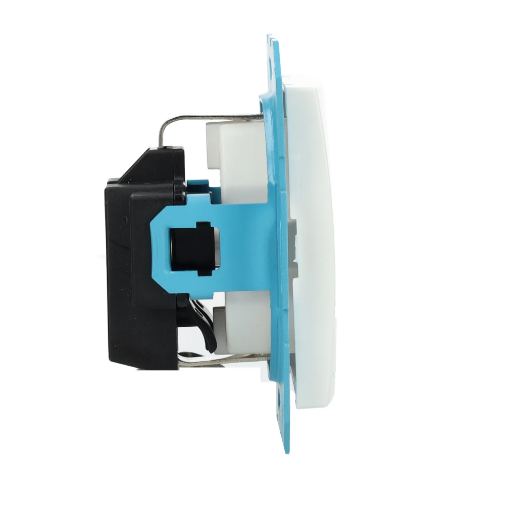 ION industries stopcontact met randaarde - E1 alpin wit glanzend (10.302.014)