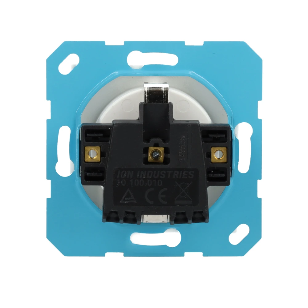 ION industries stopcontact met randaarde - E1 alpin wit glanzend (10.302.014)