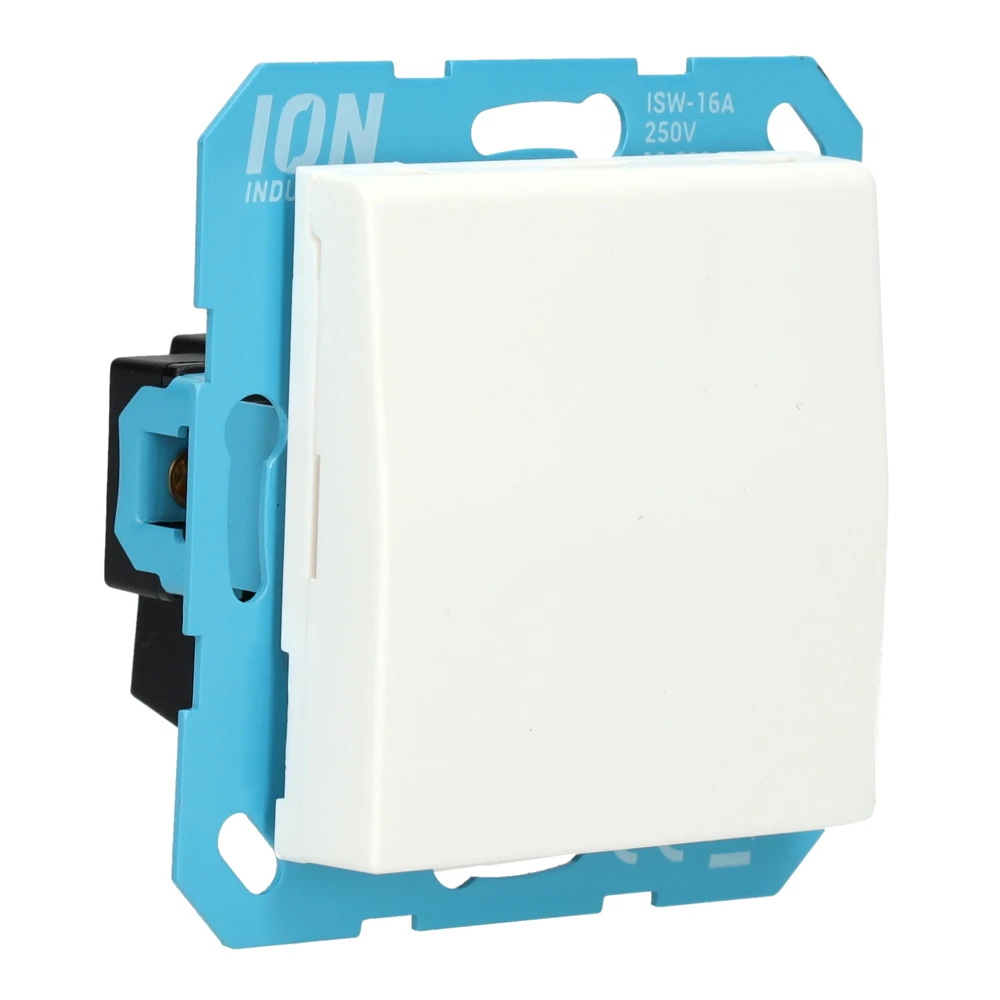 Miniatuur van ION industries stopcontact met randaarde met klapdeksel en kinderbeveiliging - E1 alpin wit mat (10.302.815)