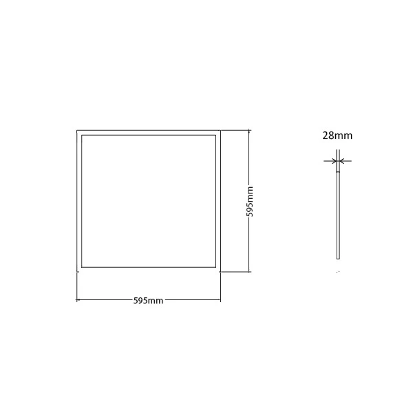 Miniatuur van INTERLight LED paneel 60x60cm 30W 3830lm CCT inclusief driver (IL-PN595U)