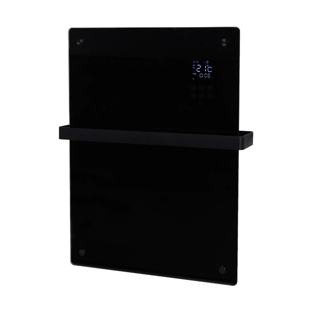 Miniatuur van Eurom alutherm sani verre convectorkachel voor badkamer 800W met wifi en app - zwart (361247)