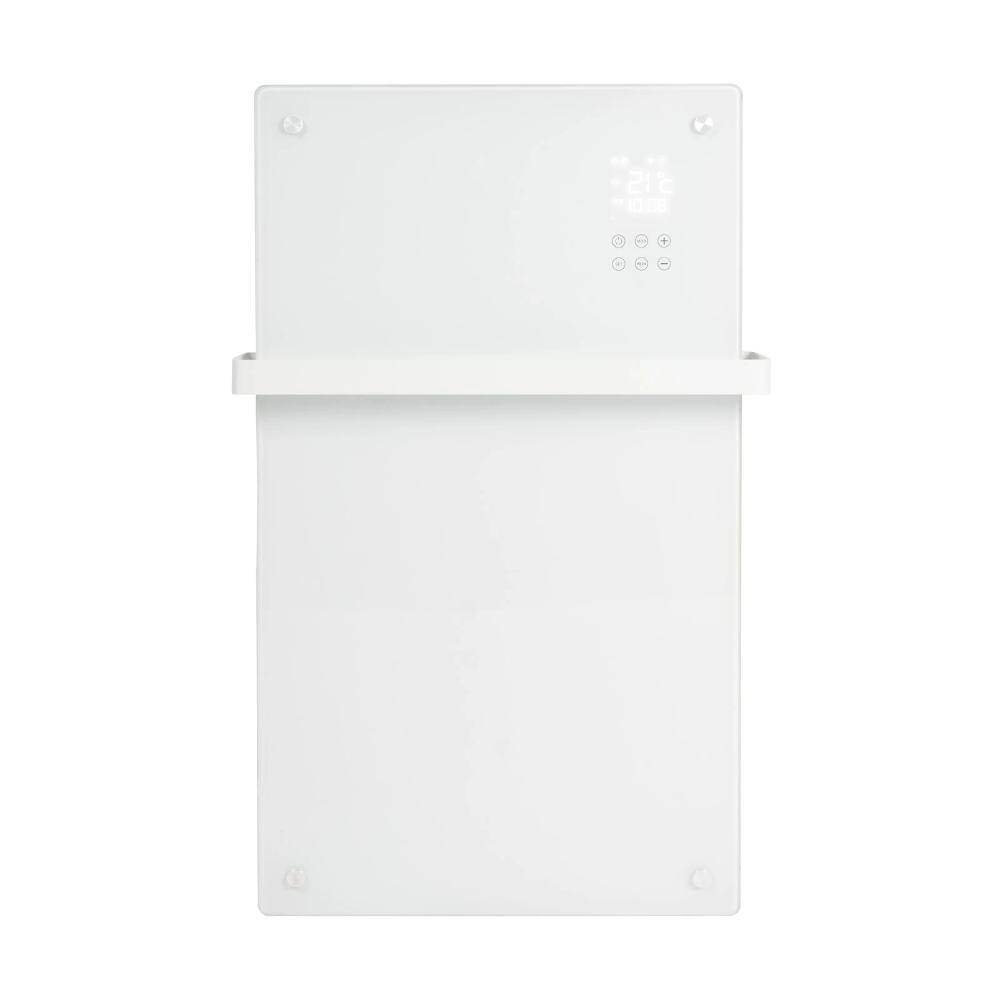 Eurom alutherm sani verre convectorkachel voor badkamer 1200W met wifi en app - wit (361254) main product photo
