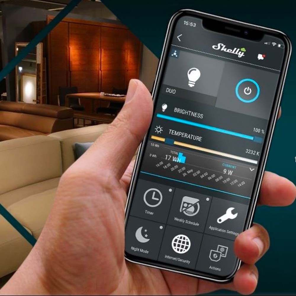 Miniatuur van Shelly LED lamp GU10 5W  400lm wit 2700K-6500K met Wi-Fi (S-BuGDW)