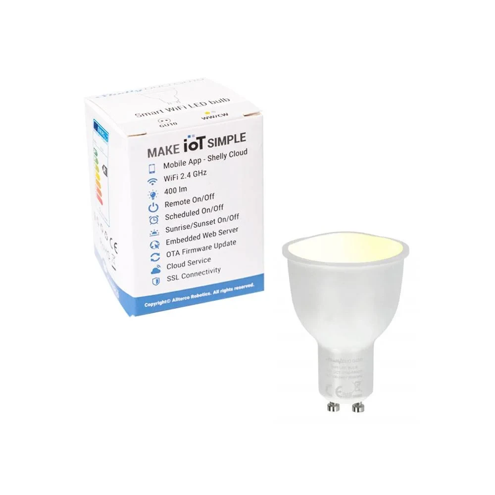 Miniatuur van Shelly LED lamp GU10 5W  400lm wit 2700K-6500K met Wi-Fi (S-BuGDW)