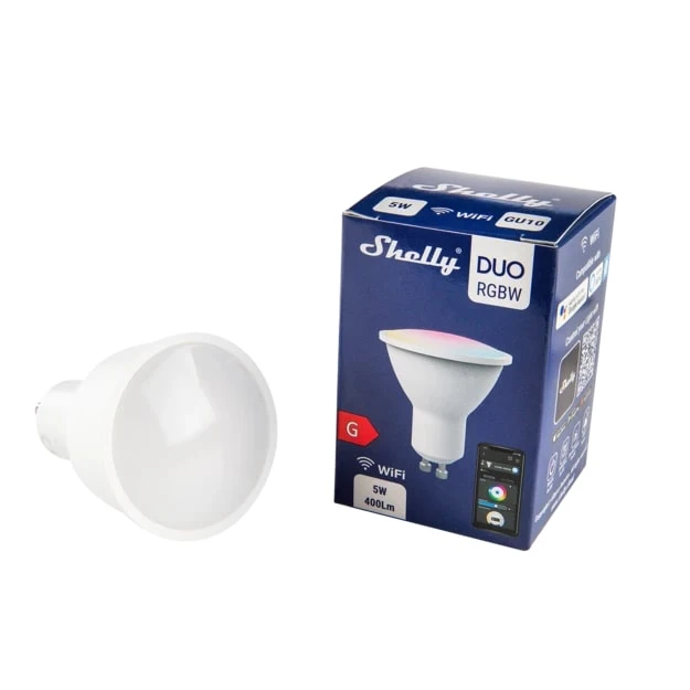 Miniatuur van Shelly LED lamp GU10 5W RGWB met Wi-Fi (S-BuGDRGBW)