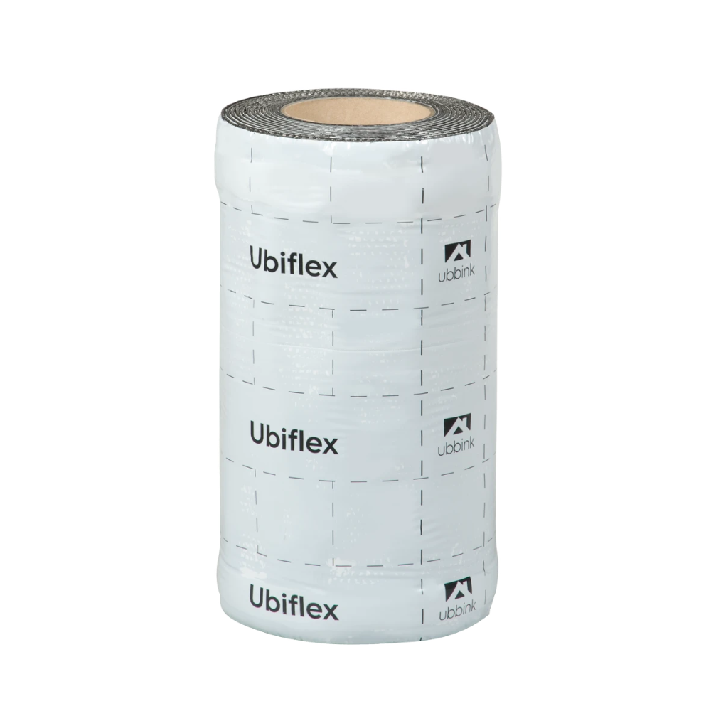 Miniatuur van Ubbink ubiflex finio loodvervanger vulkaniserend met dubbele kleeflaag 300mm x 5 meter - zwart (0535203)