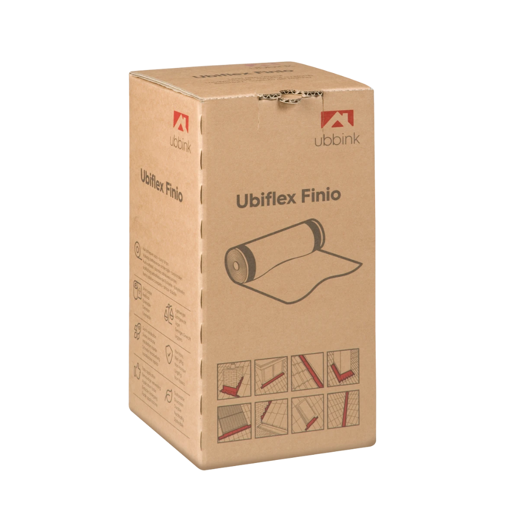 Miniatuur van Ubbink ubiflex finio loodvervanger vulkaniserend met dubbele kleeflaag 300mm x 5 meter - zwart (0535203)