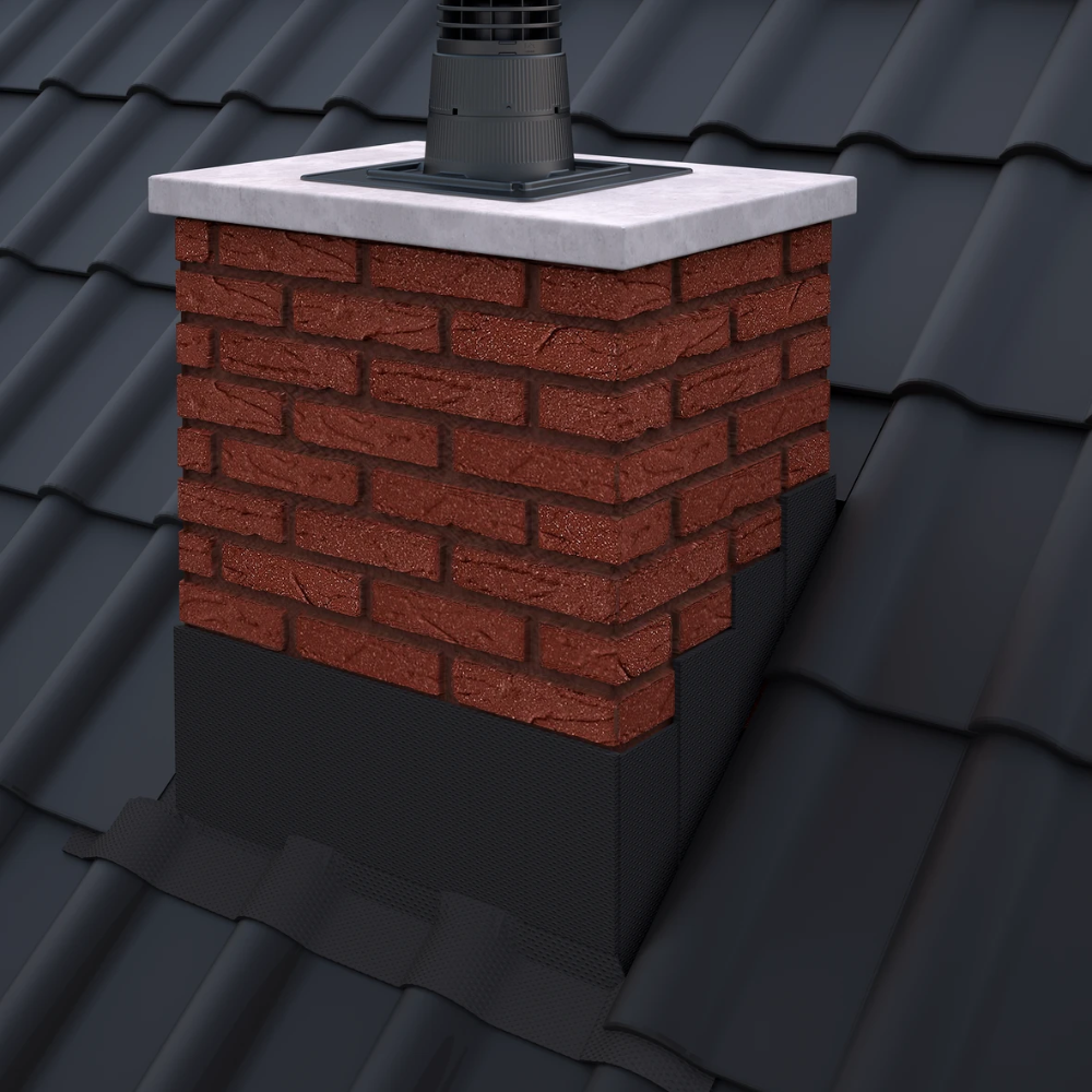 Miniatuur van Ubbink ubiflex finio loodvervanger vulkaniserend met dubbele kleeflaag 300mm x 5 meter - zwart (0535203)