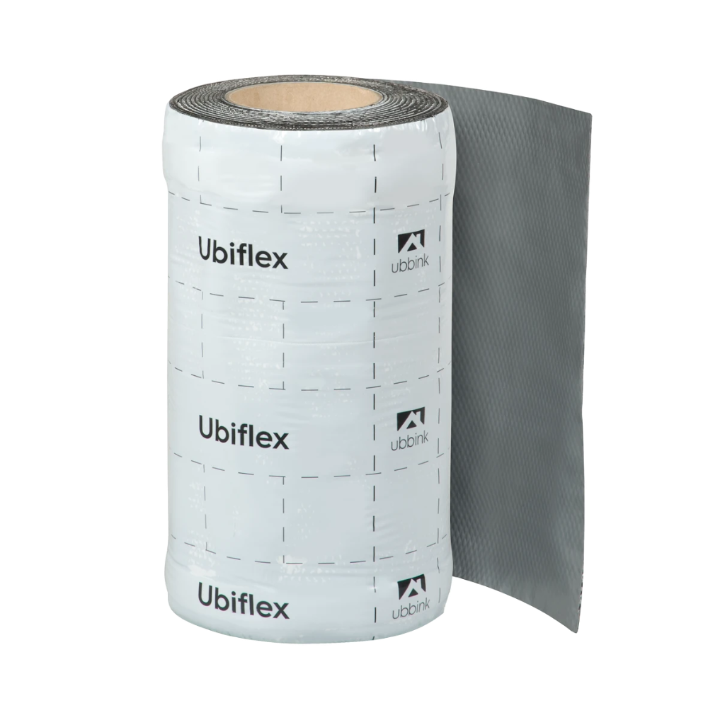 Miniatuur van Ubbink ubiflex finio loodvervanger vulkaniserend met dubbele kleeflaag 300mm x 5 meter - grijs (0535204)