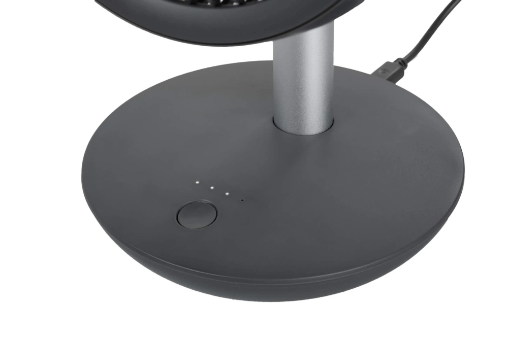 Miniatuur van Eurom draadloze mini ventilator op batterijen 4 standen 27.5 cm - grijs (384659)