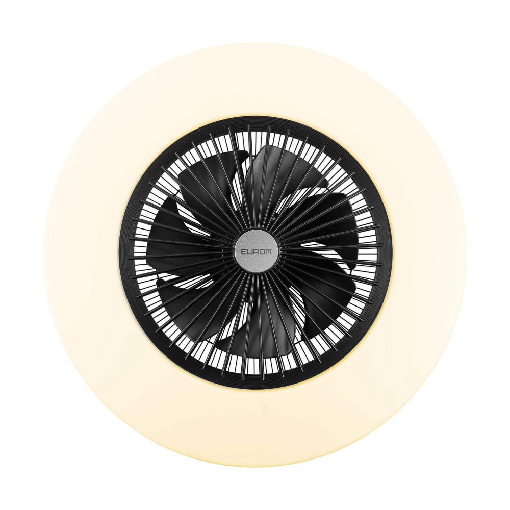 Miniatuur van Eurom plafond ventilator met lamp 43W 3 standen diameter 30CM met afstandsbediening - zwart (385298)