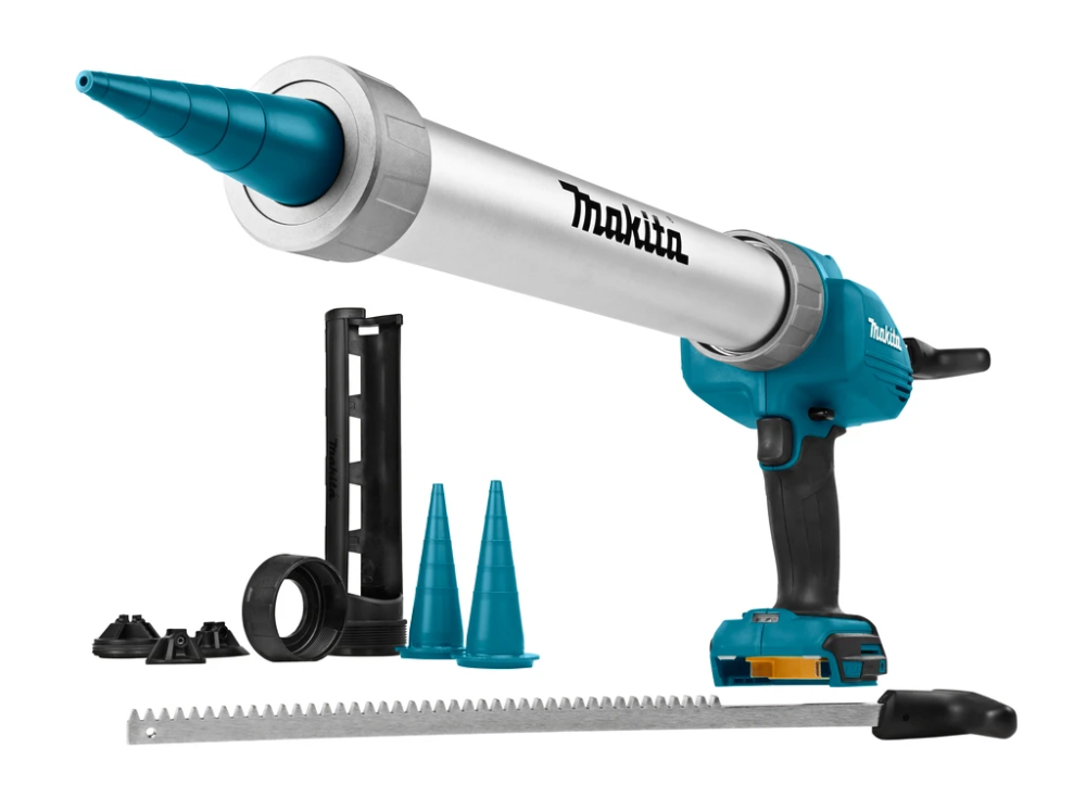 Miniatuur van Makita accu lijm- en kitspuit met spuitmond en patroonhouder voor kitkokers en worsten 18V basic body in koffer (DCG180ZXK)