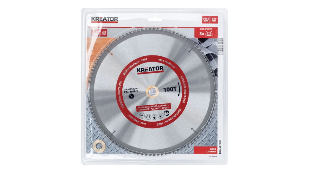 Miniatuur van Kreator cirkelzaagblad Ø 305x30x3mm 100T Multi-use (KRT020506)