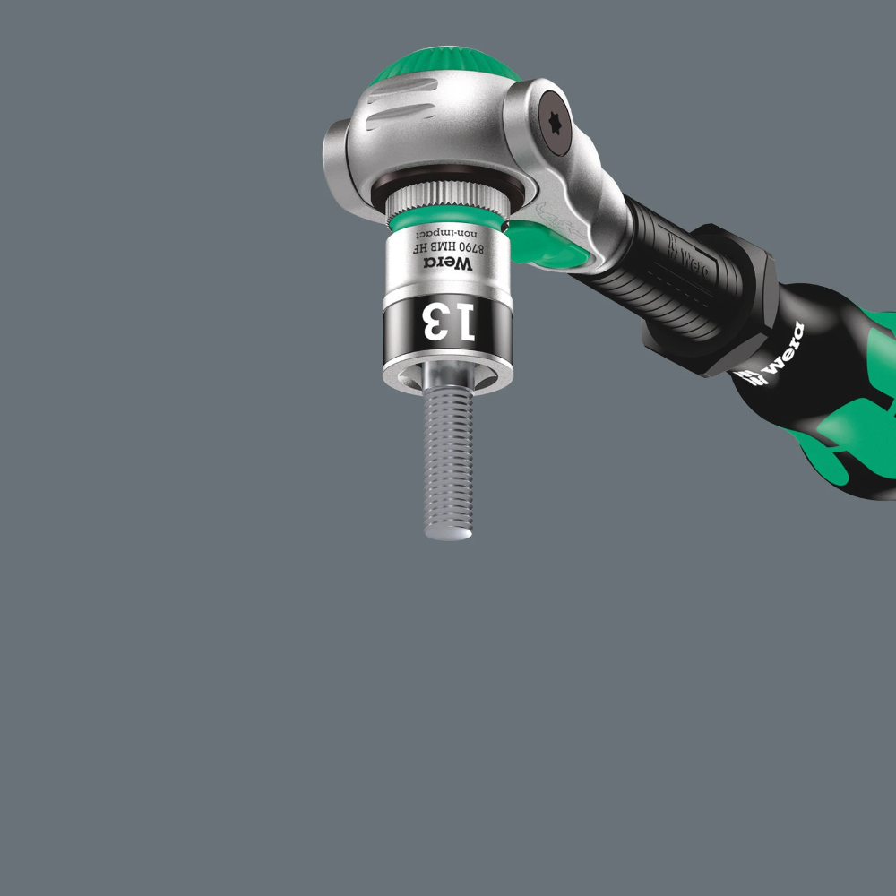 Miniatuur van Wera dopsleutelset metrisch 8100 SB HF 1 zyklop metalen-ratelset 3/8" met vasthoudfunctie - 13‑delig (05003785001)