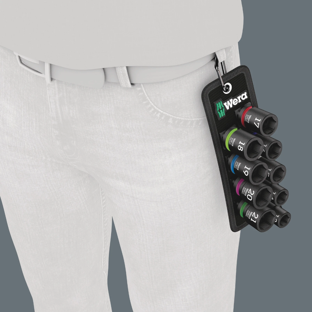 Miniatuur van Wera dopsleutelset riem C Impaktor 1 1/2" - 10‑delig (05004580001)