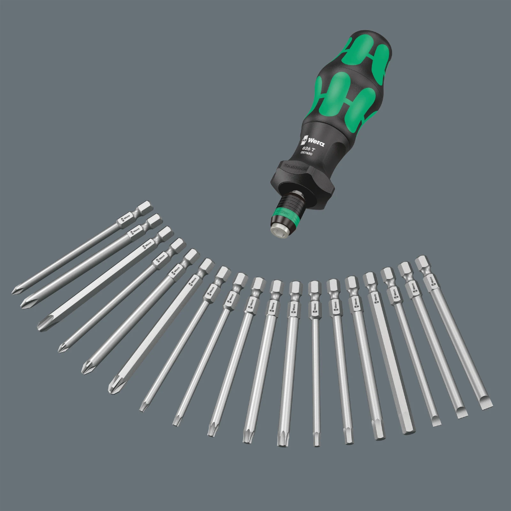 Miniatuur van Wera bitset in vouwtas kraftform kompakt turbo 1 - 19‑delig (05057482001)