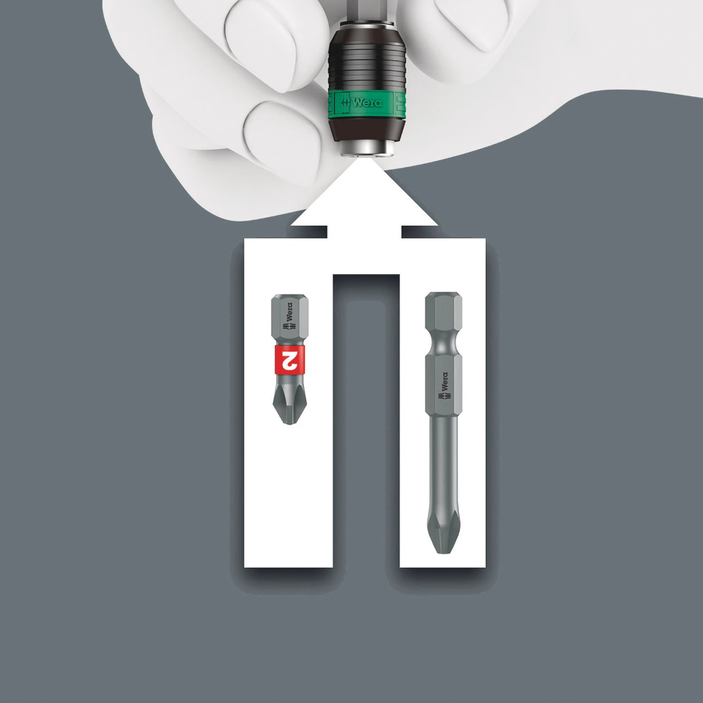 Miniatuur van Wera bitset in vouwtas kraftform kompakt turbo 1 - 19‑delig (05057482001)