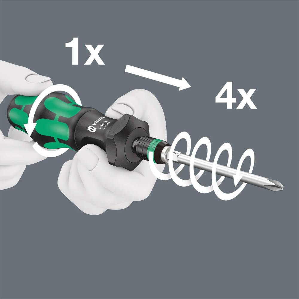 Miniatuur van Wera bitset in vouwtas kraftform kompakt turbo 1 - 19‑delig (05057482001)