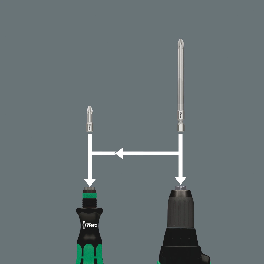 Miniatuur van Wera bitset in vouwetui kraftform kompakt 62 - 33‑delig (05059297001)