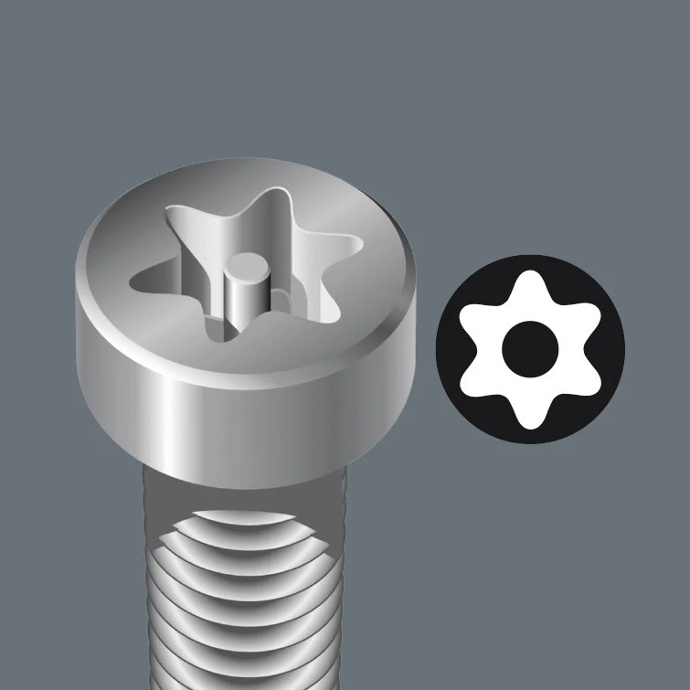 Wera torxsleutelset stiftsleutel haaks 967/9 TX BO multicolour 1 SB TX8-TX40 - 9 delig (05073599001)