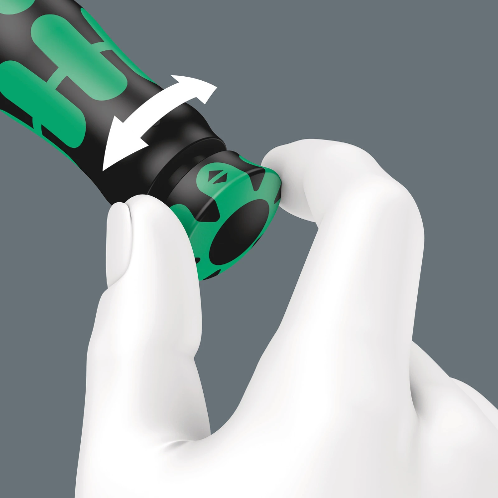 Miniatuur van Wera draaimomentsleutel click-torque A6 met omschakelratel instelbaar 1/4" 2,5-25Nm - 20 delig (05130110001)