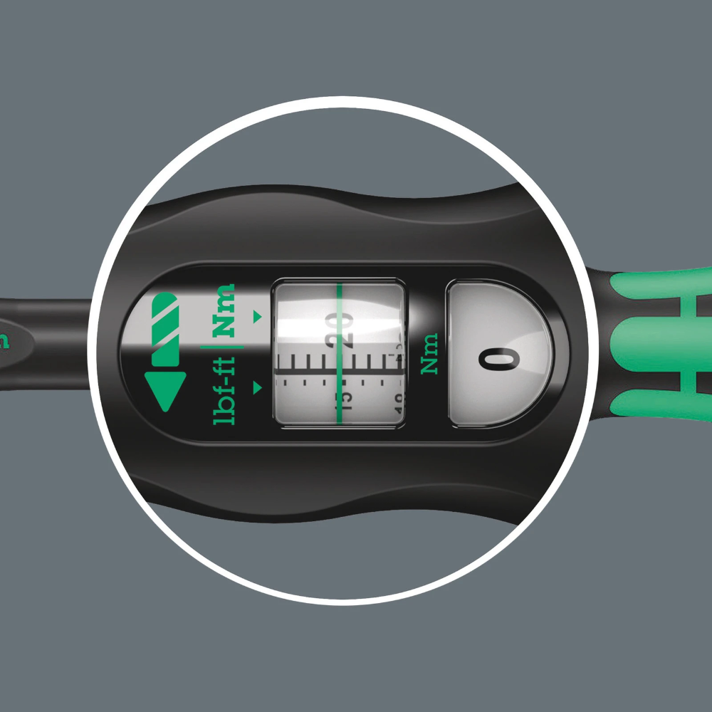 Miniatuur van Wera draaimomentsleutel click-torque A6 met omschakelratel instelbaar 1/4" 2,5-25Nm - 20 delig (05130110001)