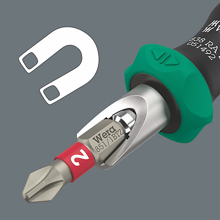Miniatuur van Wera bitset in etui Kraftform Kompakt 14‑delig (05051060001)
