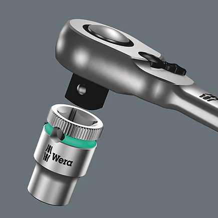 Miniatuur van Wera omkeerbare ratel de Zyklop Metal-ratel Switch 1/2" 8004 C 281mm(05004064001)