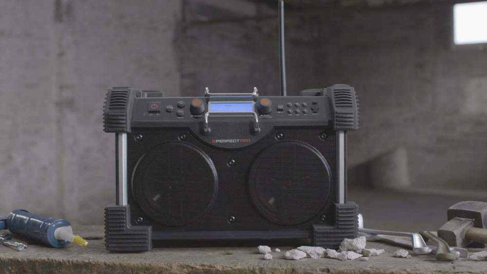 Miniatuur van PerfectPro bouwradio Rockhart Bluetooth DAB+ FM AUX 2x30W IP44 (RH4)