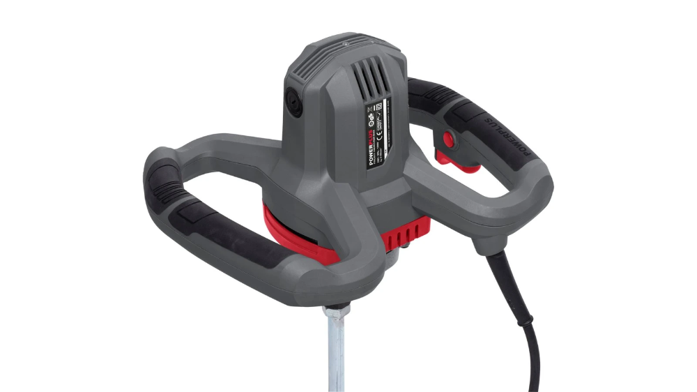 PowerPlus betonmixer verfmixer 230V 1200W 6 snelheden - compleet met mengstaaf (POWE80070)