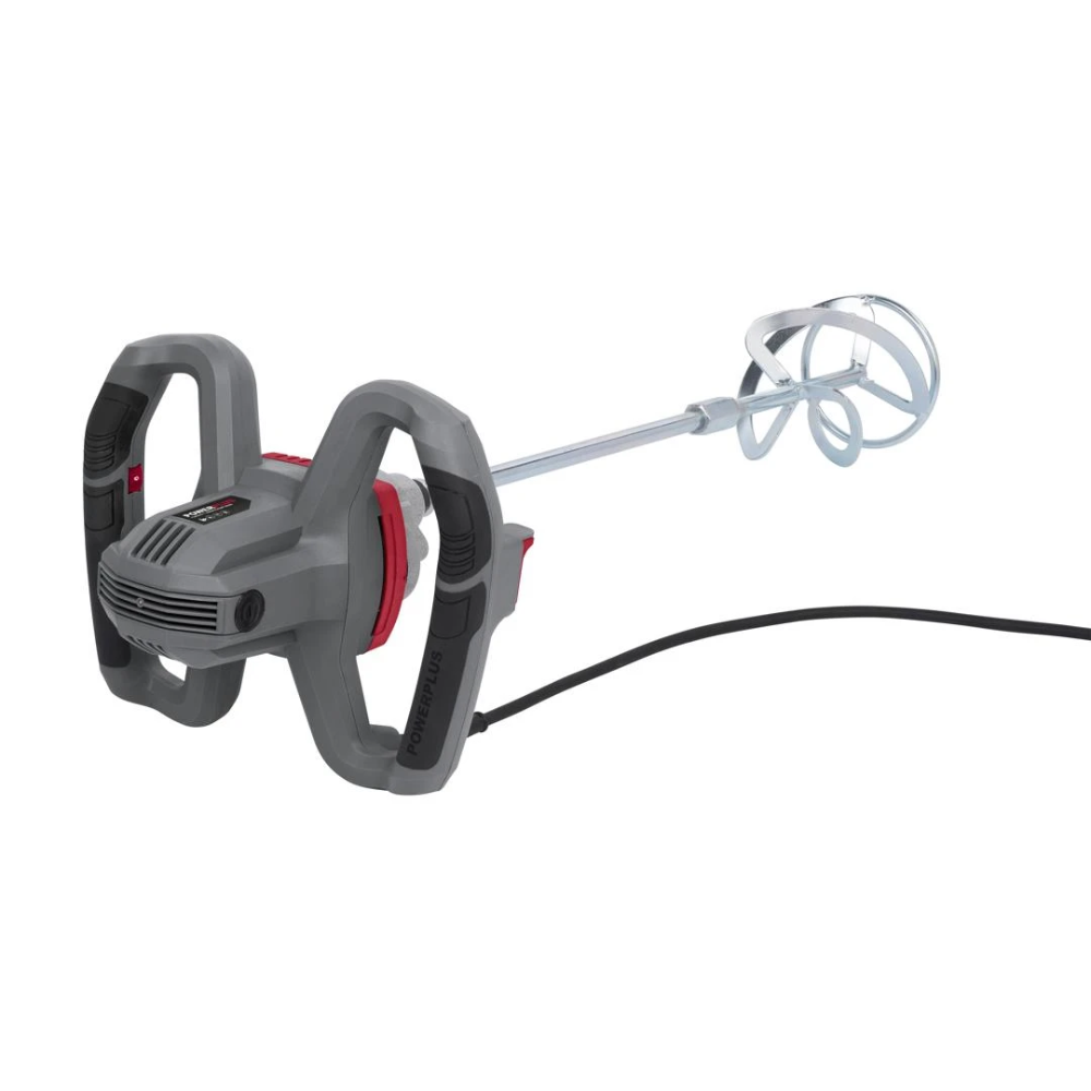PowerPlus betonmixer verfmixer 230V 1200W 6 snelheden - compleet met mengstaaf (POWE80070)