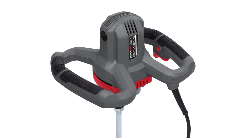 PowerPlus betonmixer verfmixer 230V 1200W 6 snelheden - compleet met mengstaaf (POWE80070)