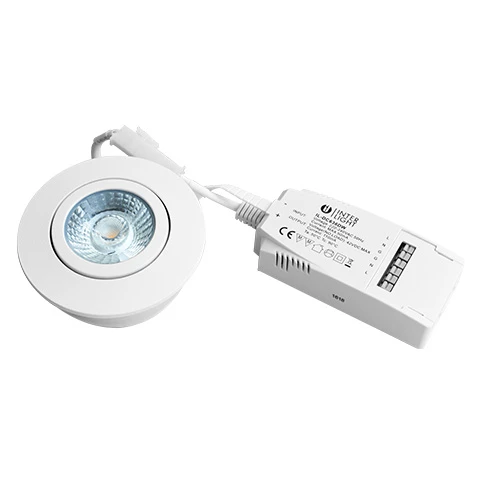 Miniatuur van INTERLight IP44 led spot 6W Ø88mm 2700K wit dimbaar incl. driver (IL-DC636DW)