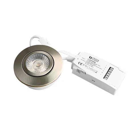 Miniatuur van INTERLight IP44 led spot 6W Ø88mm DTW dimbaar geborsteld chroom incl. driver (IL-DC636CTAM)