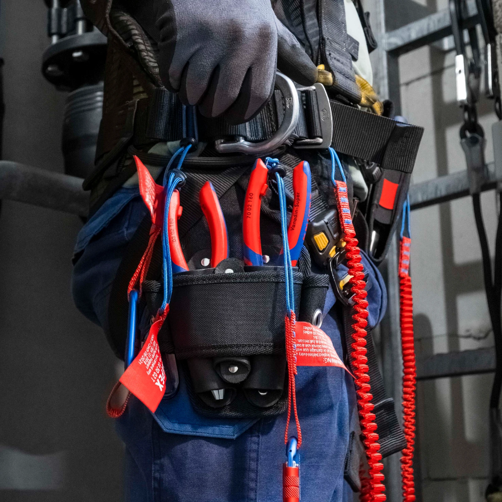 KNIPEX TetheredTool Clips voor KNIPEXtend handgreep rood - per 10 stuks (006210TR)