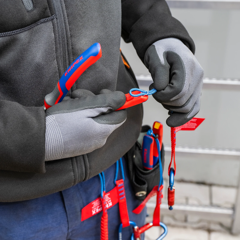 KNIPEX ColorCode Clips 3x rood en TetheredTool Clips 3x voor KNIPEXtend handgreep 6-delig (006306TCR)
